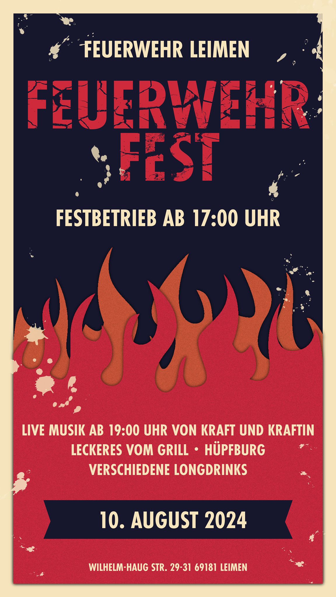  1. Tag des Feuerwehrfests Leimen 10. August 