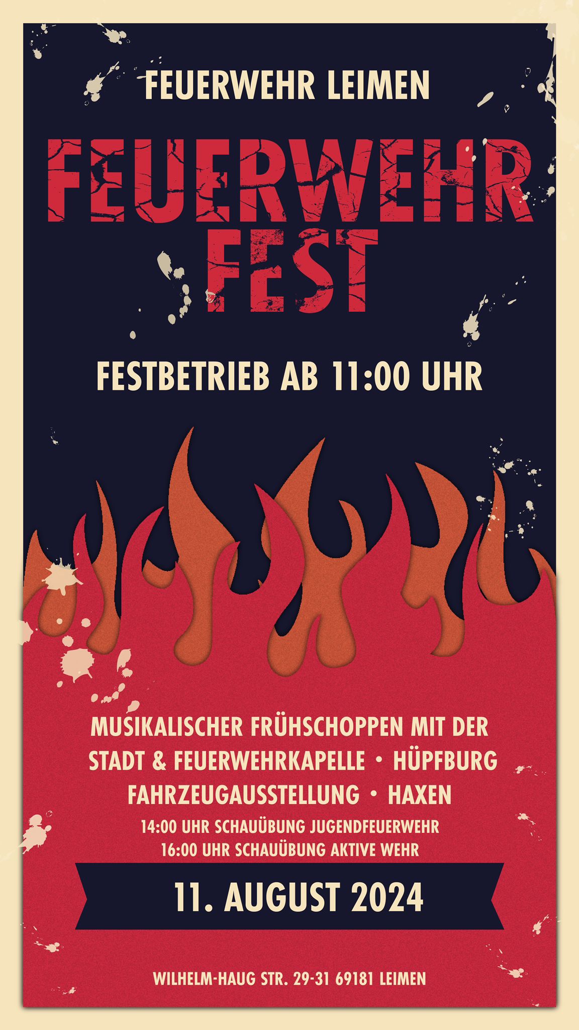  2. Tag des Feuerwehrfests Leimen 11. August 