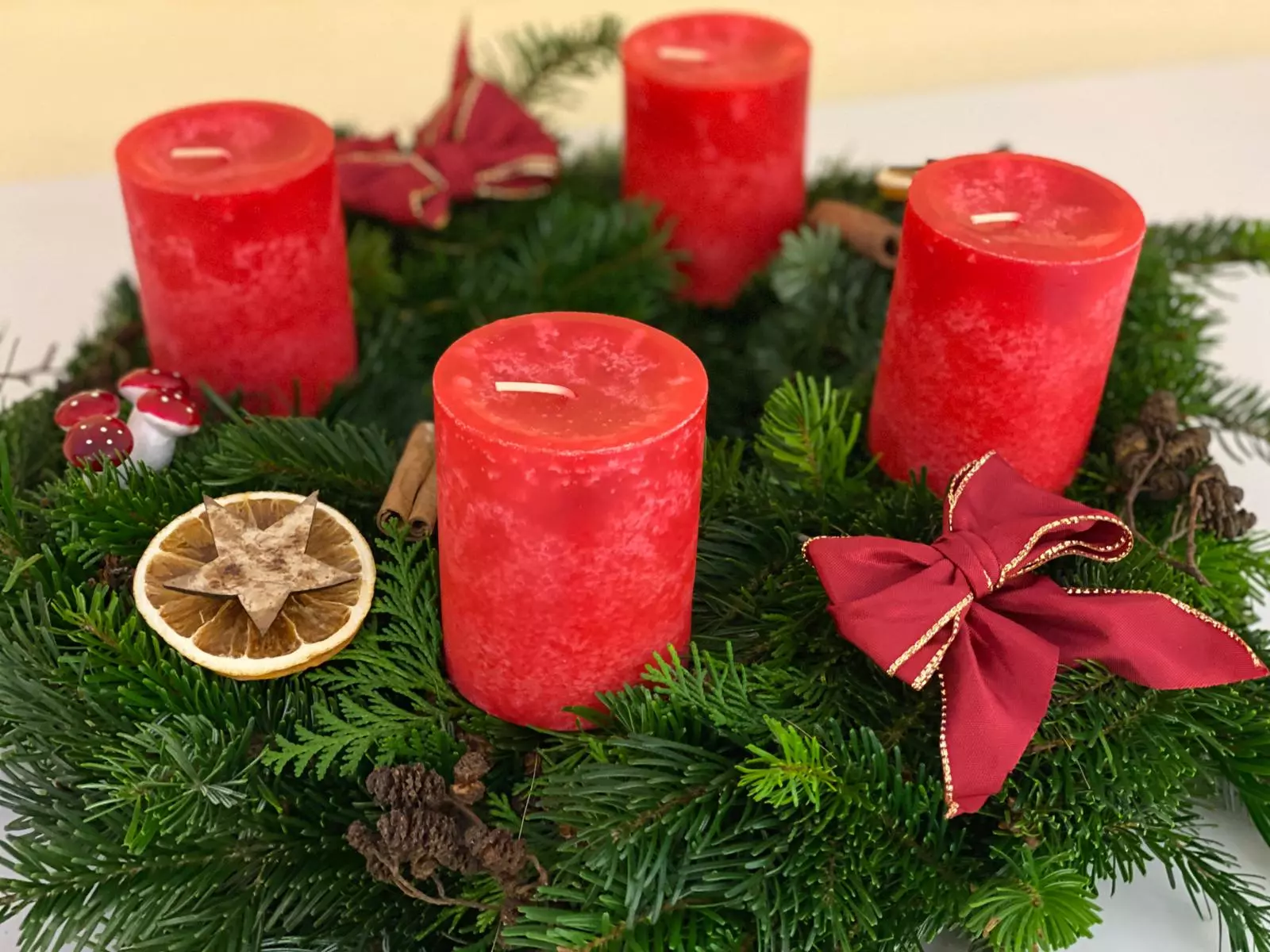 Beispiel klassischer Adventskranz