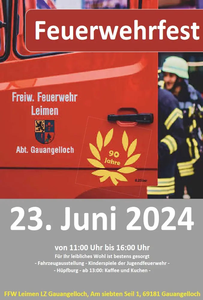 Einladung FW-Fest Gaugangelloch